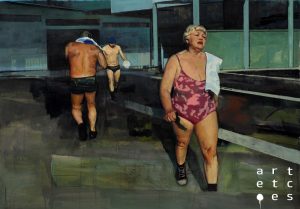 Bathers with Buildings