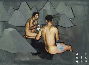 Couple with Pyramid Shapes