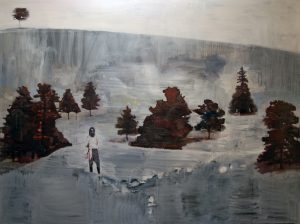 Landscape with Trees and Figure