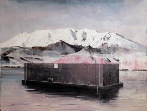 Mountain with Concrete Object