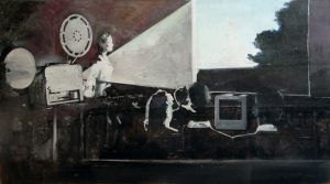 Projected Image with Projector