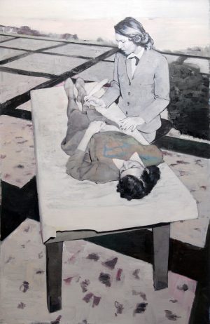 Exterior with Two Women