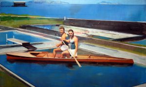 Exterior with Rowers