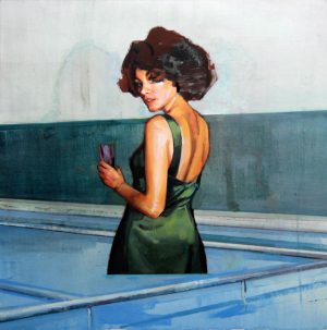 Figure with Indoor Pool